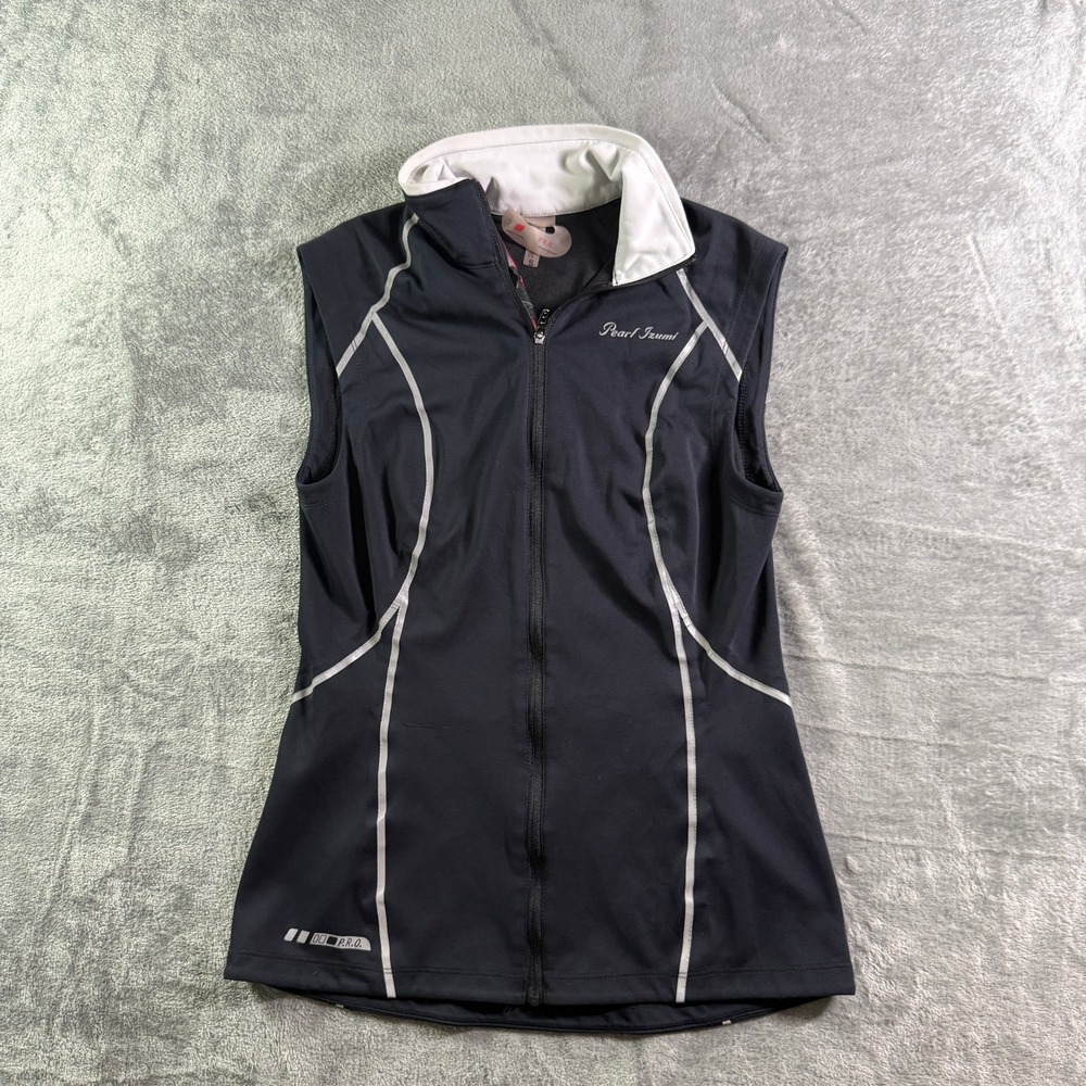 Pearl Izumi PRO Softshell Cycling Vest Womens Small Full Zip Black
